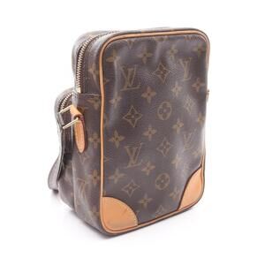 Louis Vuitton Amazon Leather Shoulder Monogram Brown Canvas Bag